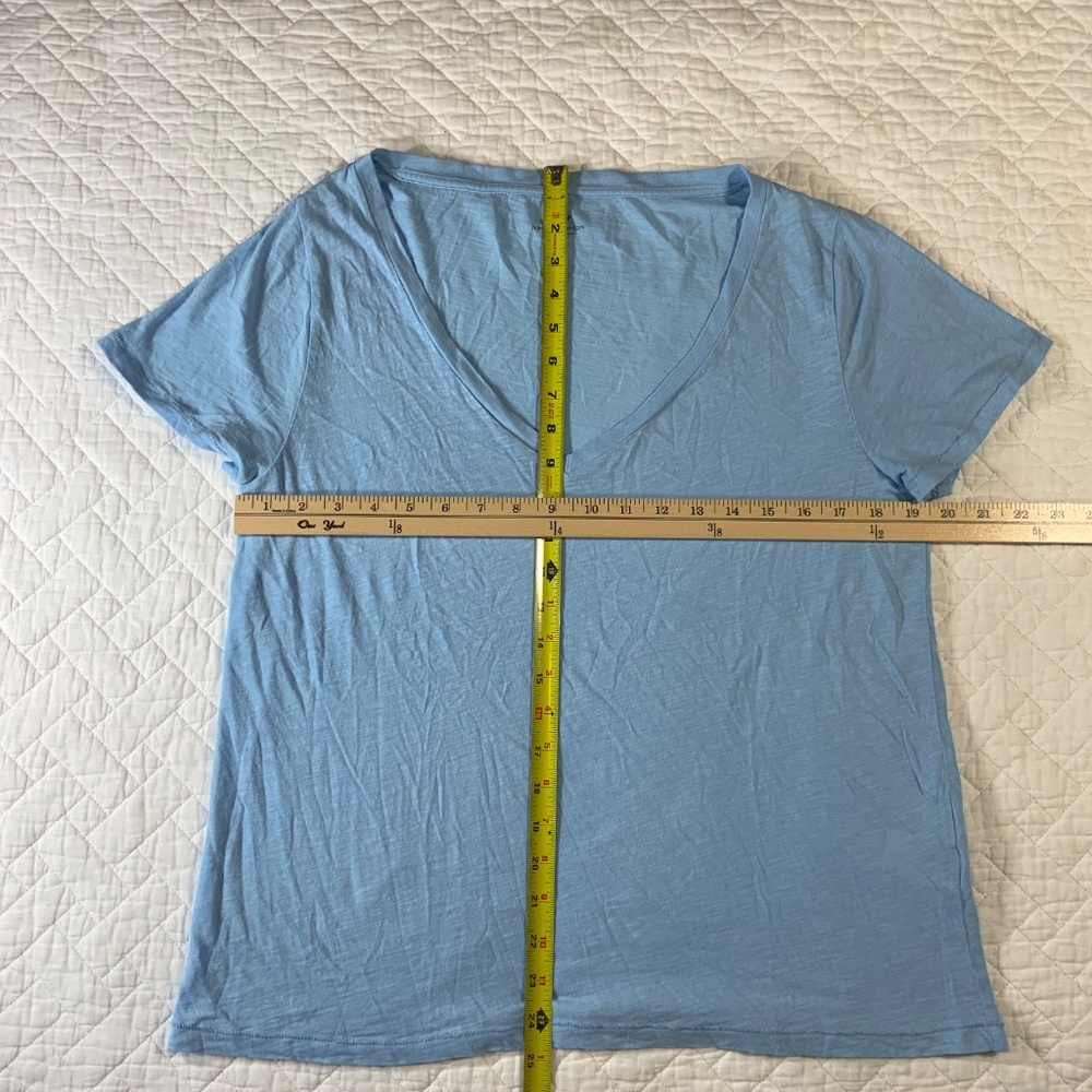J.Crew Vintage Cotton Women’s T-Shirt Size Large Light Blue 100% Cotton (G16) - Picture 2 of 7